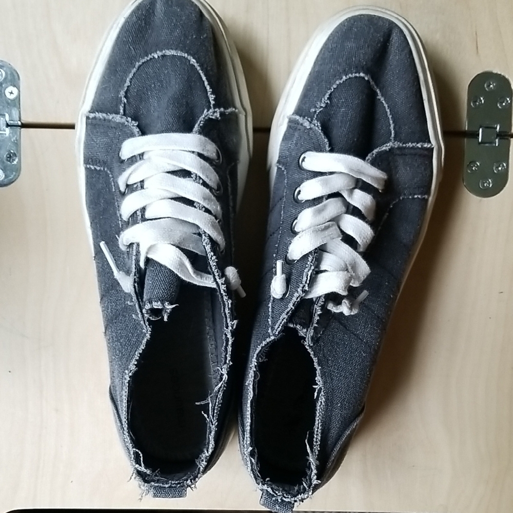Maurices Gray Canvas Sneakers